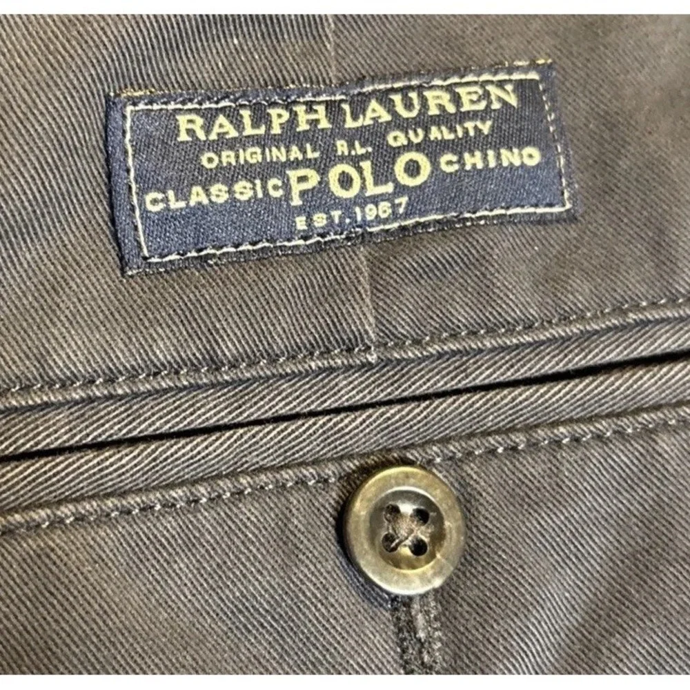 Polo By Ralph Lauren Men's Navy Cotton Chino Shorts Size 38